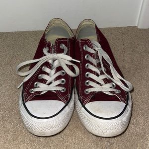 Burgundy Womens Converse